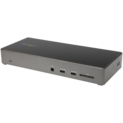 USB C Dock - Triple 4K Monitor USB Type-C Docking Station - 100W Power Delivery - DP 1.4 Alt Mode & DSC, 2x DisplayPort 1.4/HDMI 2.0 - 6xUSB (2x 10Gbps), SD - Windows/Chrome