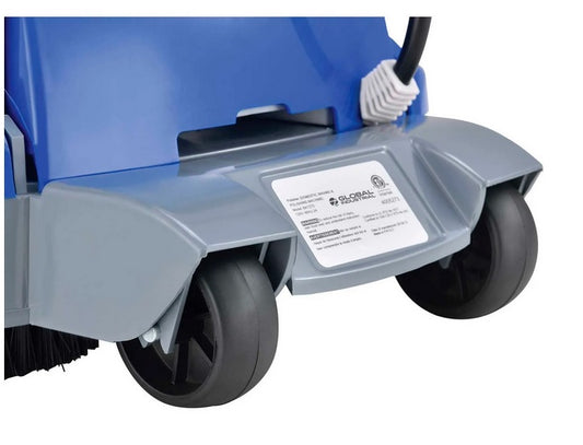 Global Industrial™ Mini Floor Scrubber With Floor Pads, 11" Cleaning Path