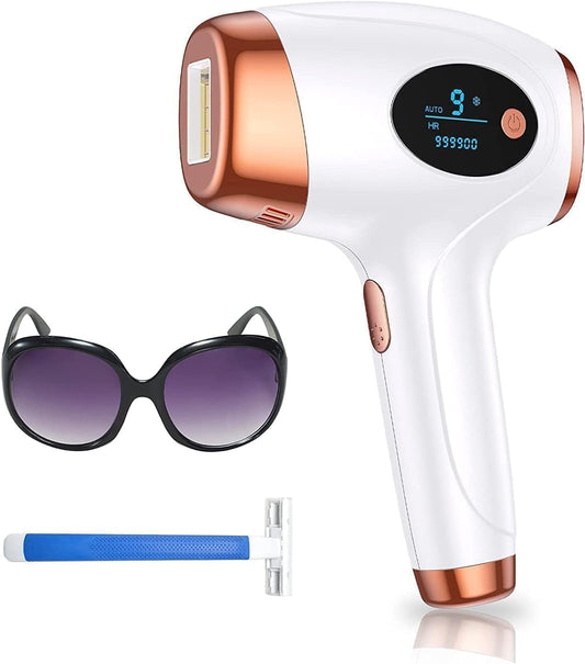 Aopvui Laser Hair Removal for Women and Men, Safe & Nearly Painless Laser Hair Removal Device, At-Home Permanent IPL Hair Removal for Armpits Arms Legs Back Bikini Line & Whole Body Use