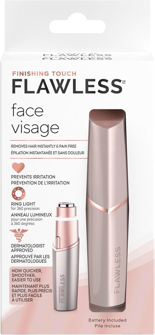 Finishing Touch Flawless Facial Hair Remover, Blush, 1 Count (Packaging may vary)