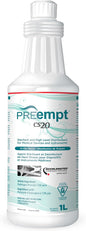 PREempt CS20 Sterilant and High-Level Disinfectant for Reusable Spa, Salon and Nail Tools and Implements (1 Liter)
