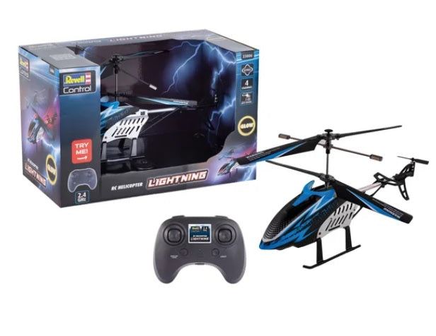 Remote Control 33 cm Lightning Helicopter – 2,4 GHz Full Function - PuriLite