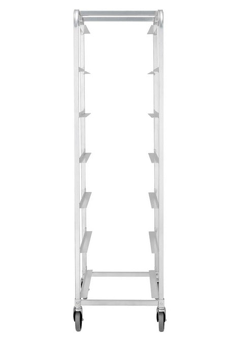 Global Industrial™ NSF Aluminum Lug Cart 26"L x 19"W x 70"H, 6 Tote Capacity, Unassembled