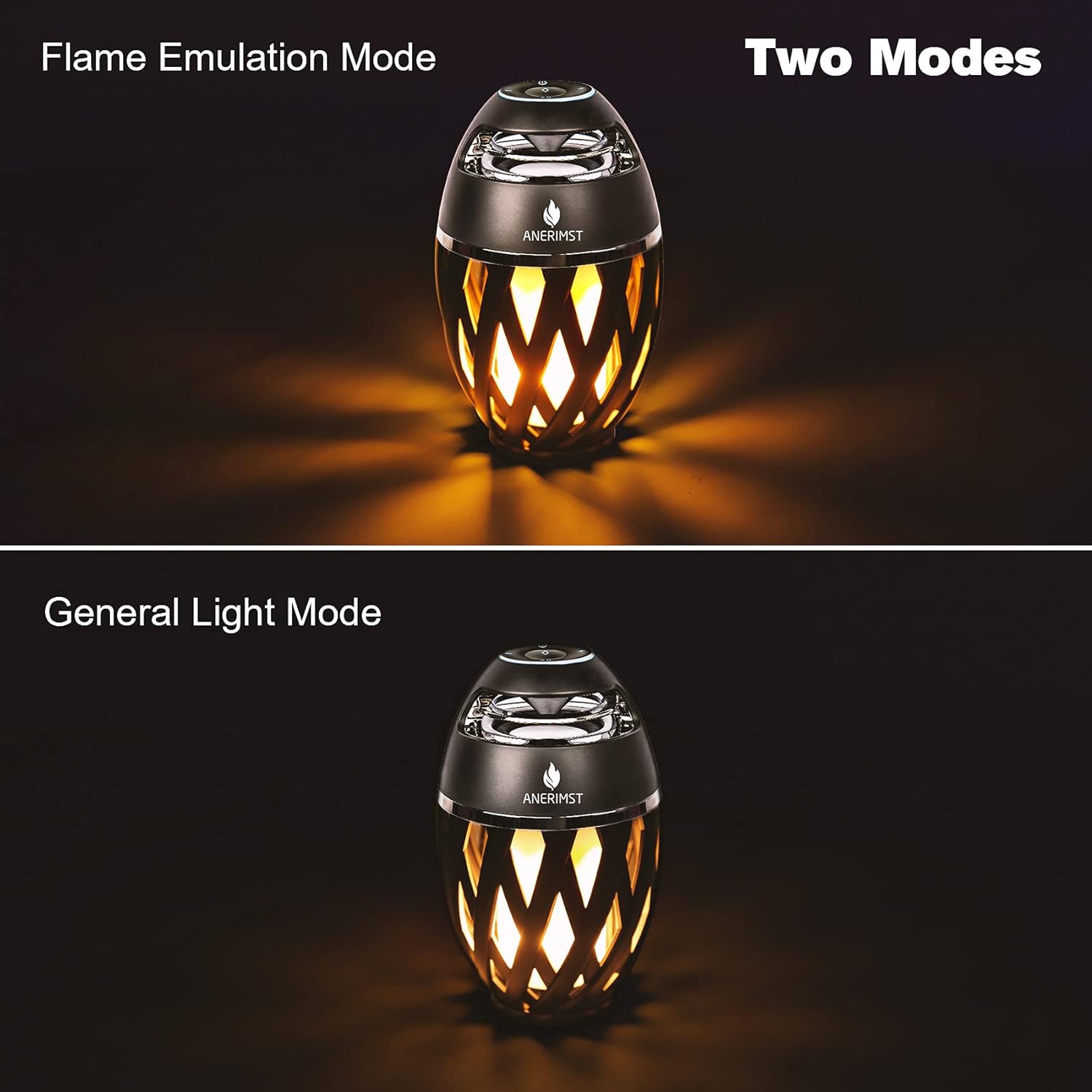 Outdoor Bluetooth Speakers with Flame Torch Light – Waterproof Wireless LED Flame Speakers – Loud Bass Stereo Sound – Set of 2 - PuriLite
