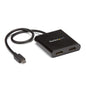 USB-C to Dual HDMI Adapter, USB Type-C Multi-Monitor MST Hub, Dual 4K 30Hz HDMI Laptop Display Extender / Splitter, HDR, Extra-Long Built-In Cable - Windows Only