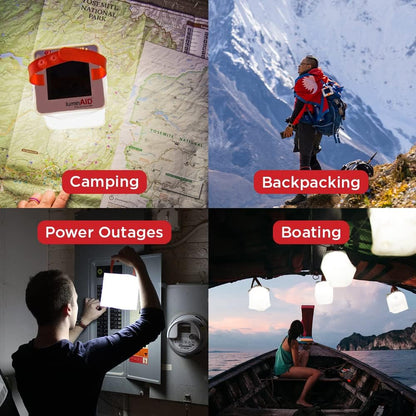 LuminAID PackLite Nova Solar Inflatable Lantern – USB Rechargeable Waterproof LED Light – Lightweight Collapsible Camping Emergency Lantern – 75 Lumens - PuriLite