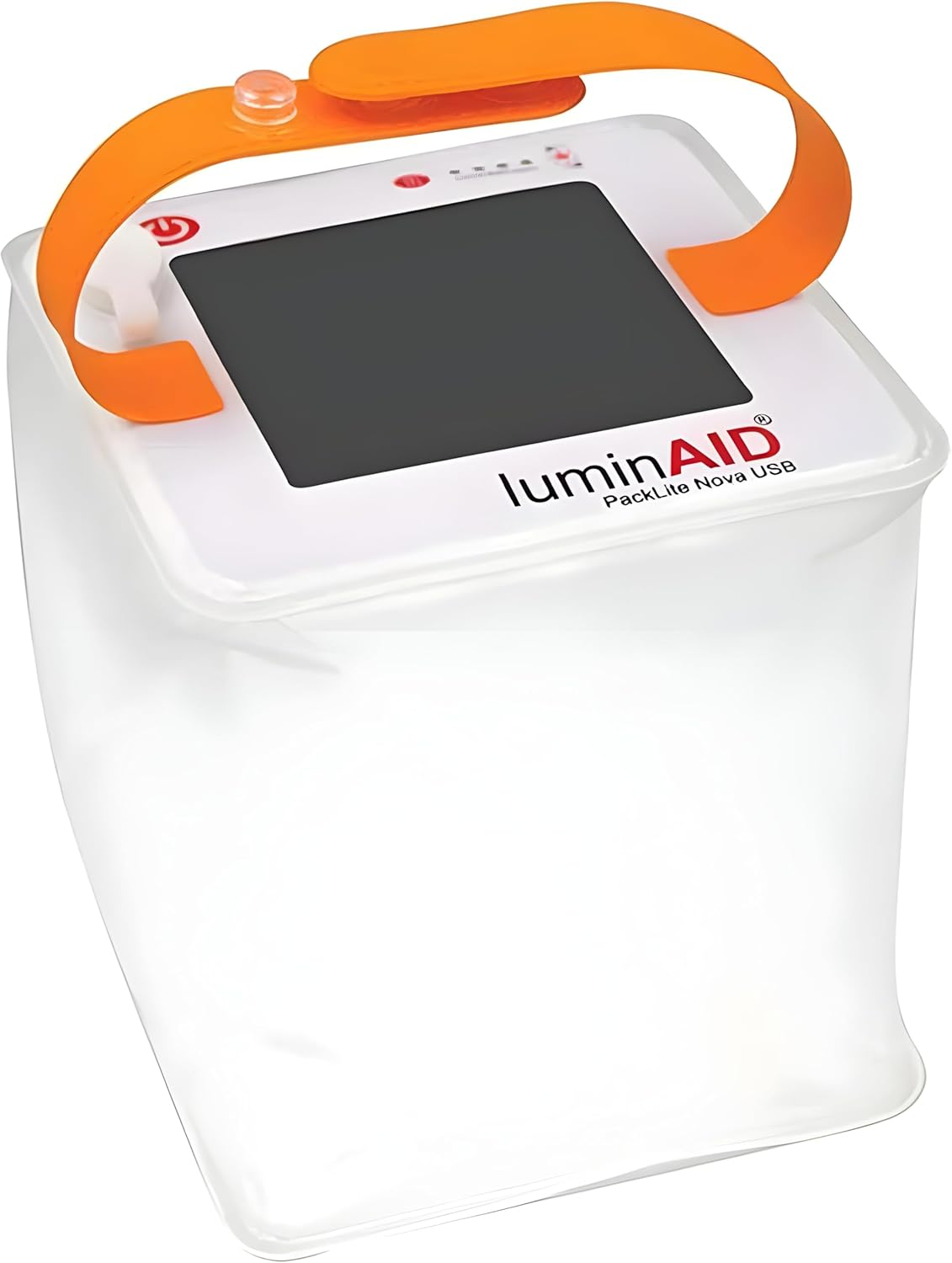 LuminAID PackLite Nova Solar Inflatable Lantern – USB Rechargeable Waterproof LED Light – Lightweight Collapsible Camping Emergency Lantern – 75 Lumens - PuriLite