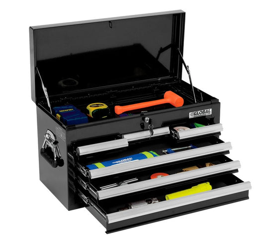 Global Industrial™ 25-15/16" x 12-1/16" x 14-3/4" 6 Drawer Black Tool Chest
