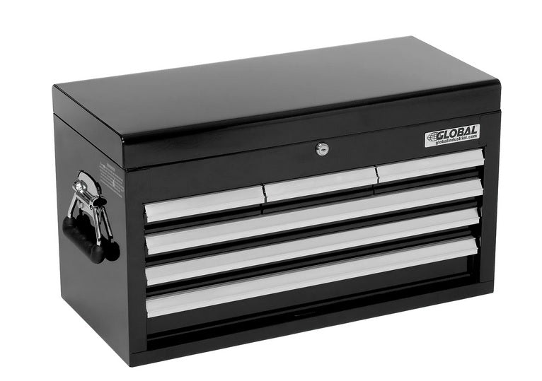 Global Industrial™ 25-15/16" x 12-1/16" x 14-3/4" 6 Drawer Black Tool Chest