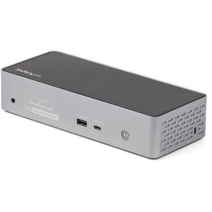 USB C Dock - 4K 60Hz Quad Monitor DisplayPort & HDMI - Universal USB-C Docking Station with 100W Power Delivery - USB Hub with 1x USB Type-C & 3x USB-A, Ethernet, Audio