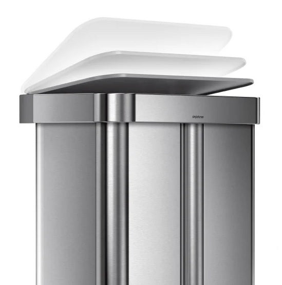 Simplehuman 58L Dual Compartment Step Can - PuriLite