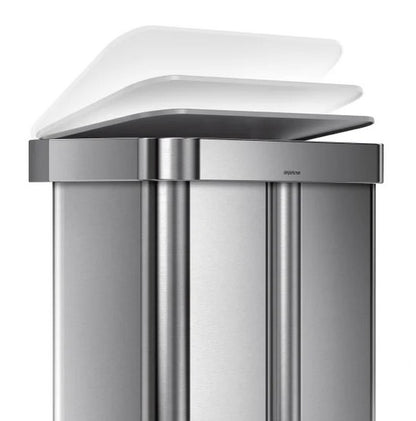 Simplehuman 58L Dual Compartment Step Can - PuriLite