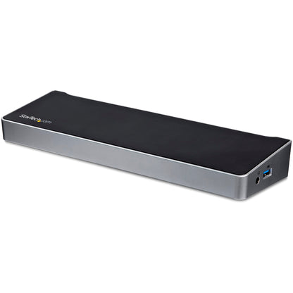 Triple Monitor USB 3.0 Docking Station with 2x 4K DisplayPort & HDMI - 5 Port USB-A Hub (1x Fast-Charge), 3.5mm Audio, GbE - USB Type A Universal Laptop Dock for MacOS / Windows - TAA - PuriLite