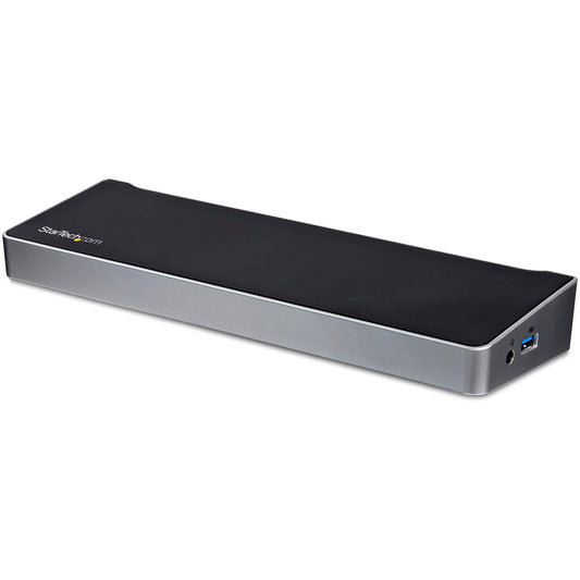 Triple Monitor USB 3.0 Docking Station with 2x 4K DisplayPort & HDMI - 5 Port USB-A Hub (1x Fast-Charge), 3.5mm Audio, GbE - USB Type A Universal Laptop Dock for MacOS / Windows - TAA