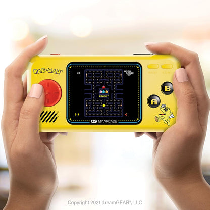 My Arcade Pac-Man Pocket Player Handheld Game Console – 3 Built-In Games (Pac-Man, PAC-Panic, PAC-Mania), 2.75” Full-Color Display, Retro Collectible with Speaker & Headphone Jack - PuriLite