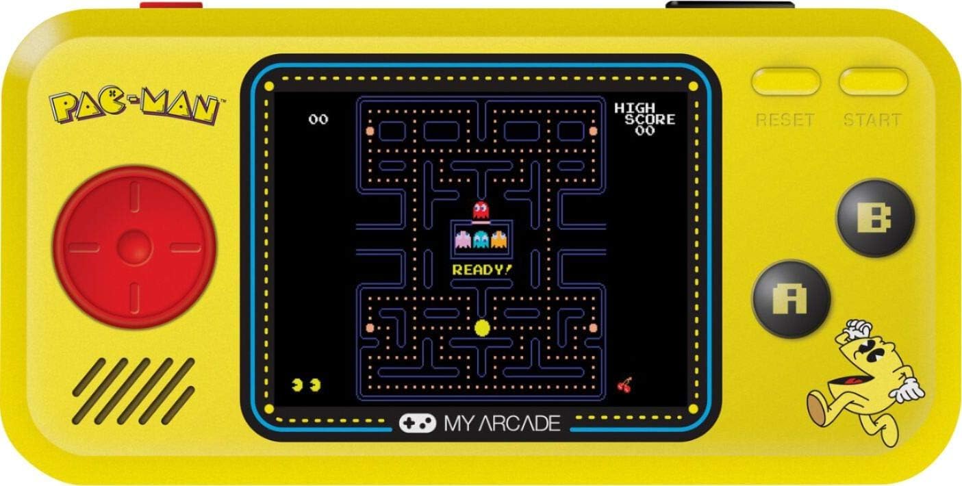 My Arcade Pac-Man Pocket Player Handheld Game Console – 3 Built-In Games (Pac-Man, PAC-Panic, PAC-Mania), 2.75” Full-Color Display, Retro Collectible with Speaker & Headphone Jack - PuriLite