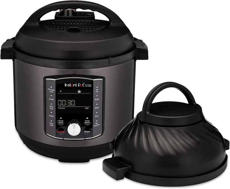 Instant Pot Pro Crisp 11-in-1 Air Fryer and Electric Pressure Cooker Combo with Multicooker Lids that Air Fries, Steams, Slow Cooks, Sautés, Dehydrates, & More, Free App With Over 800 Recipes, 8 Quart