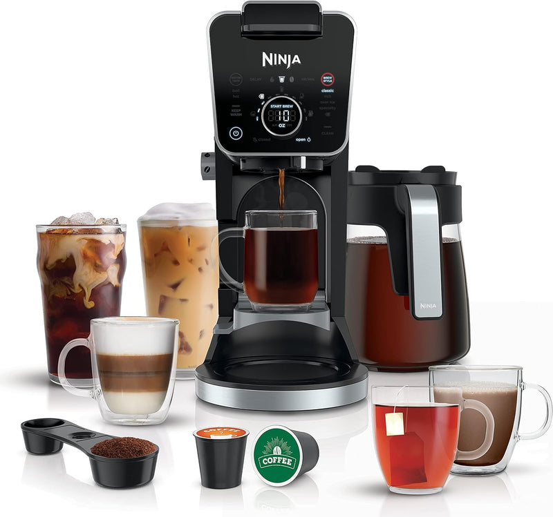 Ninja CFP301C DualBrew Pro Specialty Coffee System, Single-Serve, Pod, and 12-Cup Drip Coffee Maker (Canadian Version) , Black