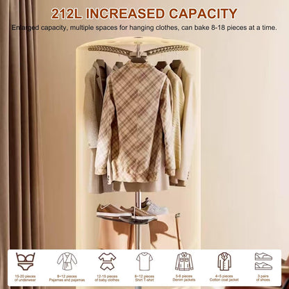 Portable Clothes Dryer Upgraded to Quickly Dry A Large Number of Clothes and Shoes. Travel Mini 900w Dryer Machine, Compact Portable Dryer for Family, Apartment, RV and Travel