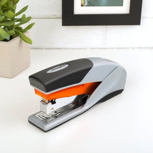 Swingline Stapler, Optima 25 Reduced Effort, 50% Easier, Full Strip - 25 Sheets, Black/Charcoal (7471166402)