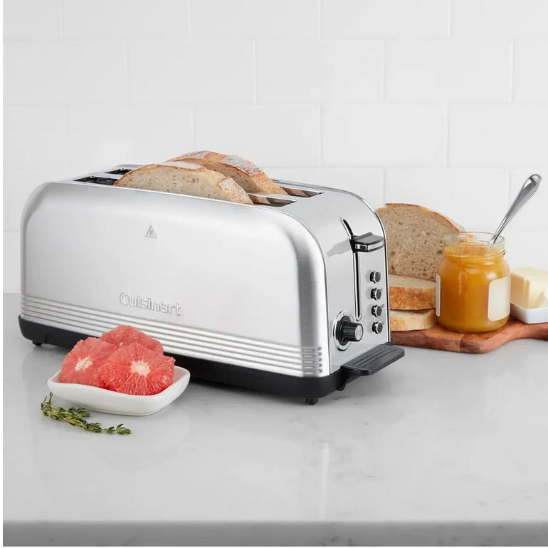 Cuisinart Stainless Steel Long Slot Toaster with 7 Shade Settings (CPT2500C)