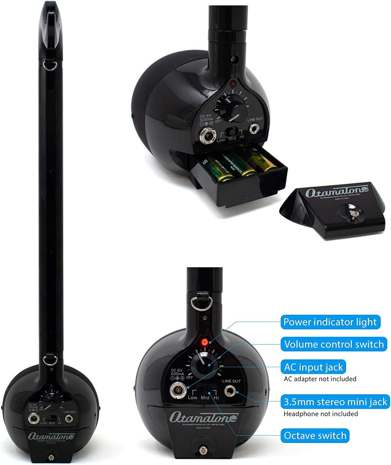 Otamatone Deluxe Electronic Musical Instrument – Portable Synthesizer Digital Electric Music Instrument from Japan by Maywa Denki, Fun & Easy to Play - PuriLite