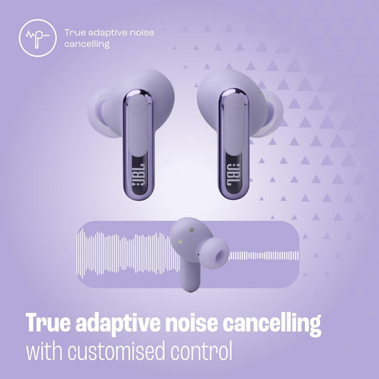 JBL Live Beam 3 True Wireless Noise-Cancelling Earbuds – Hi-Res Audio, Smart Touchscreen Charging Case, 48H Playback, Wireless Charging - PuriLite