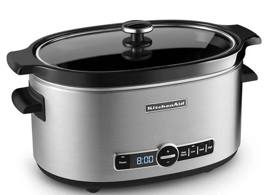 Kitchenaid® 6-Quart Slow Cooker with Solid Glass Lid (KSC6223SS)