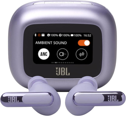 JBL Live Beam 3 True Wireless Noise-Cancelling Earbuds – Hi-Res Audio, Smart Touchscreen Charging Case, 48H Playback, Wireless Charging - PuriLite