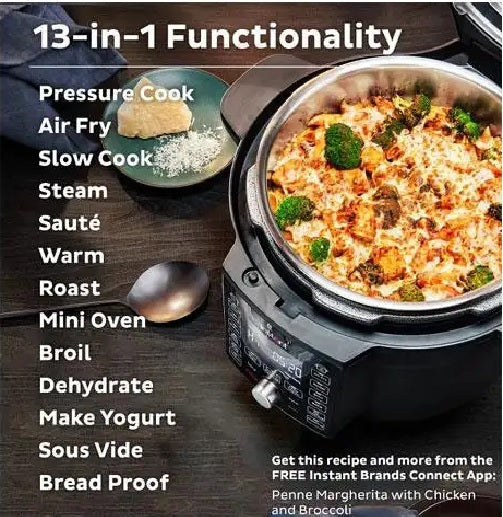 Instant Pot Duo Crisp 6.5-quart with Ultimate Lid Multi-Cooker and Air Fryer (140-0068-02)