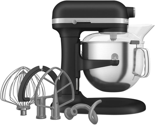 KitchenAid 7 Quart Bowl-Lift Stand Mixer, Cast Iron Black, KSM70SKXXBK - PuriLite
