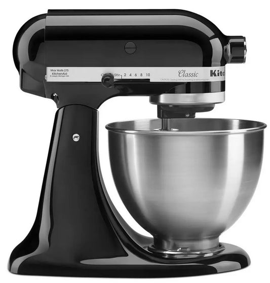 KitchenAid Classic Series 4.5-Quart Tilt-Head Stand Mixer, Onyx Black, K45SSOB