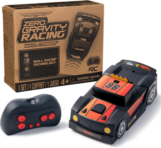 Air Hogs, Zero Gravity Racing Wall Climber, USB-C Rechargeable Wall Racer Truck, Black Indoor RC Car, Over 4-Inches, Kids Toys for Ages 4 and up - PuriLite