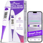 Easy@Home Digital Basal Body Thermometer: Accurate Oral Temperature BBT Thermometer with Premom Fertility Tracker App - 1/100th Degree High Precision | EBT-018 Purple
