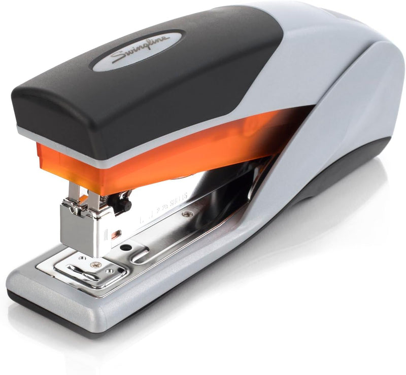 Swingline Stapler, Optima 25 Reduced Effort, 50% Easier, Full Strip - 25 Sheets, Black/Charcoal (7471166402)