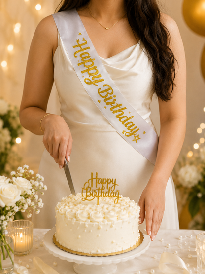 Bride To Be Sash | Happy Birthday Sash | Bridal Shower Sash | Bachelorette Party Sash | Birthday Party Celebration Sash | Premium Quality Multiple Colors