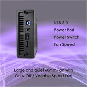 Vantec Removable Device NST-387S3-BK NexStar HX 3.5" SATA III Hard Drive Enclosure USB 3.0 - PuriLite