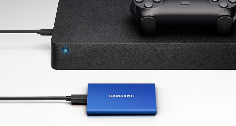 SAMSUNG T7 Portable SSD, 2TB External Solid State Drive, Speeds Up to 1,050MB/s, USB 3.2 Gen 2, Reliable Storage for Gaming, Students, Professionals, MU-PC2T0T/AM, Gray