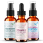 Natural Firm & Glow Skincare Set of 3 – Skin Care Products With 20% Vitamin C Serum, Peptide Complex, Niacinamide Vitamin B3 Serum - Peptides for Face - Face Care by Eva Naturals