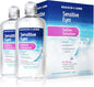 Bausch + Lomb Sensitive Eyes Saline Solution, Gentle Daily Rinse for Soft & Gas Permeable Contact Lenses, with Potassium, 12 Fl Oz (Pack of 2)