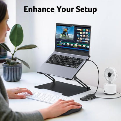 Acer USB Hub 3.0, 4-Port Ultra Slim USB Adapter 2FT with Type-C 5V3A, USBA Splitter Extender for Laptop, Desktop, Mouse, Keyboard Compatible with Windows, Linux, Acer, Surface, Chromebook