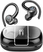 Wireless Earbuds Bluetooth 5.3 Headphones Sports, 48Hrs Playback Over Ear Buds with CVC8.0 Mic, Bass Stereo Bluetooth Earbuds with Earhooks, LED Display, IP7 Waterproof Earphones for Workout/Running