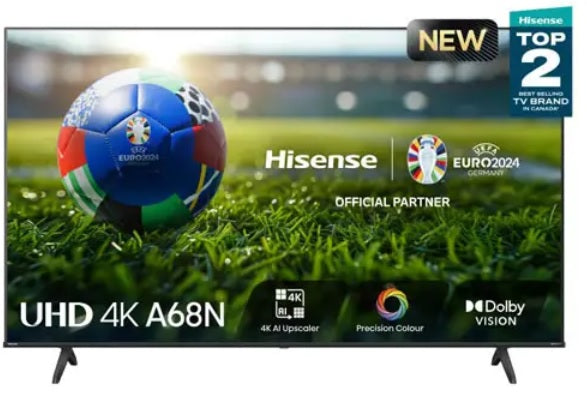 Hisense 70" 2024 A68N 4K UHD HDR10 Smart Google TV (70A68N)