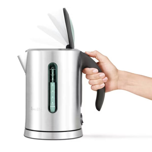Breville 57oz Soft Top Pure Kettle Brushed Stainless Steel: Electric Water Boiler, BPA-Free, Automatic Shut-Off, 1.7L Capacity - PuriLite