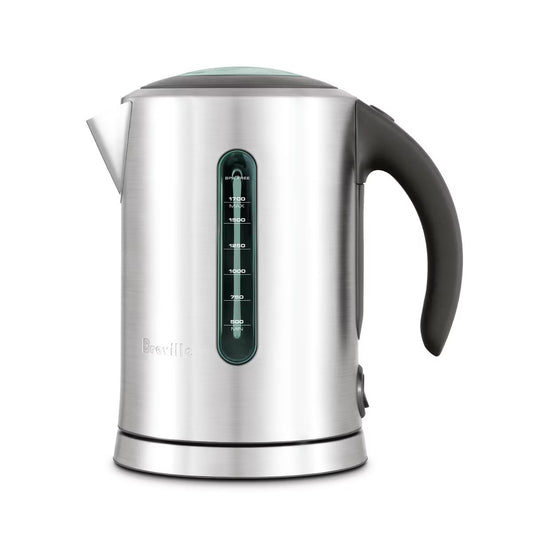 Breville 57oz Soft Top Pure Kettle Brushed Stainless Steel: Electric Water Boiler, BPA-Free, Automatic Shut-Off, 1.7L Capacity