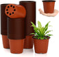 Nursery Pots Planting Pots 4 Inch Plant Pot 100pcs Seedling Pots Plastic Plant Pot Seed Starter Pots Plant Starter Pots Plastic Pots Small Plant Pots Plastic Nursery Pots Seed Starting Pots Flower Pot