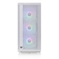 Thermaltake CS CA-1X2-00M6WN-01 S200 TG 4 x ARGB White Mid TowerÿATX - PuriLite