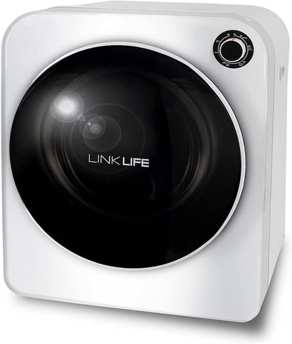 LINKLIFE Electric Portable Laundry Dryer - 11Lbs 2.6 cu.f Compact Stainless Steel Cylinder Clothes Dryer for Apartment dorms RVs