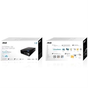 Asus Blu-ray Drive BW-16D1X-U/BLK/G/AS 6X Writing speed and USB 3.0 Black - PuriLite