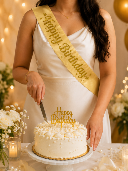 Bride To Be Sash | Happy Birthday Sash | Bridal Shower Sash | Bachelorette Party Sash | Birthday Party Celebration Sash | Premium Quality Multiple Colors
